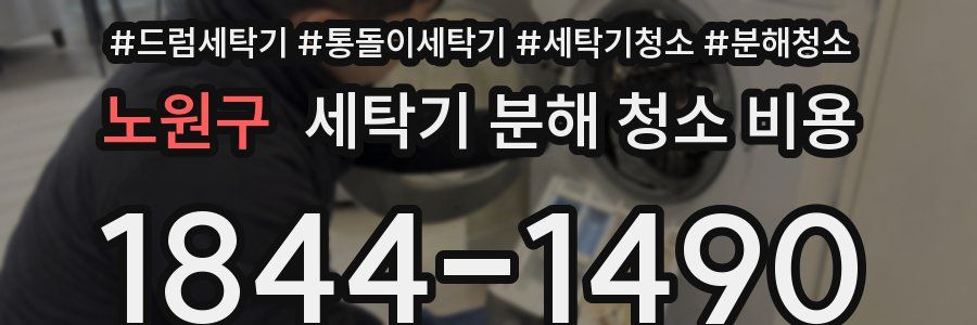 노원구 세탁기 분해 청소 비용