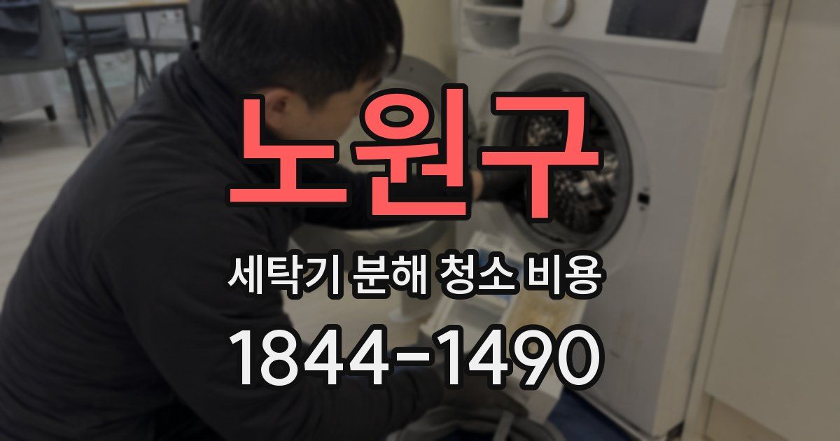 노원구 세탁기 분해 청소 비용