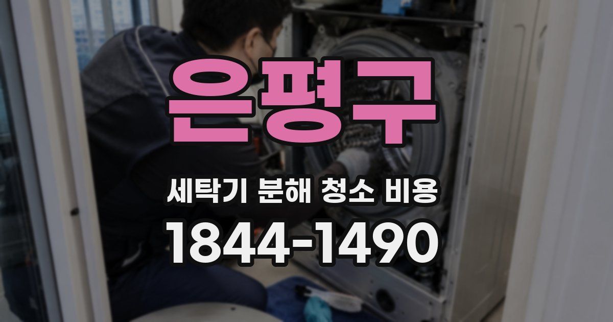 은평구 세탁기 분해 청소 비용