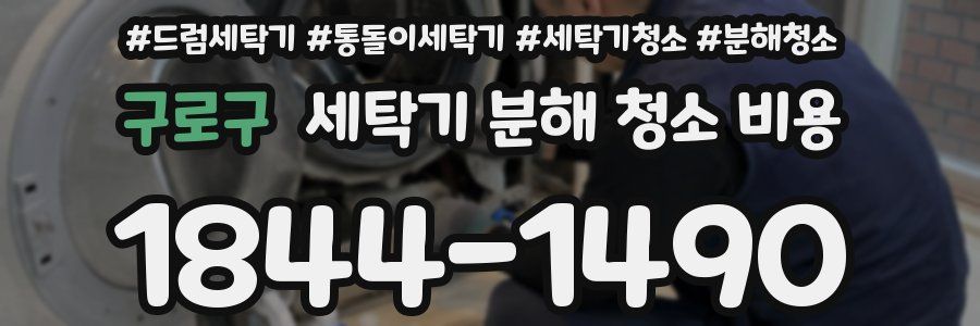 구로구 세탁기 분해 청소 비용