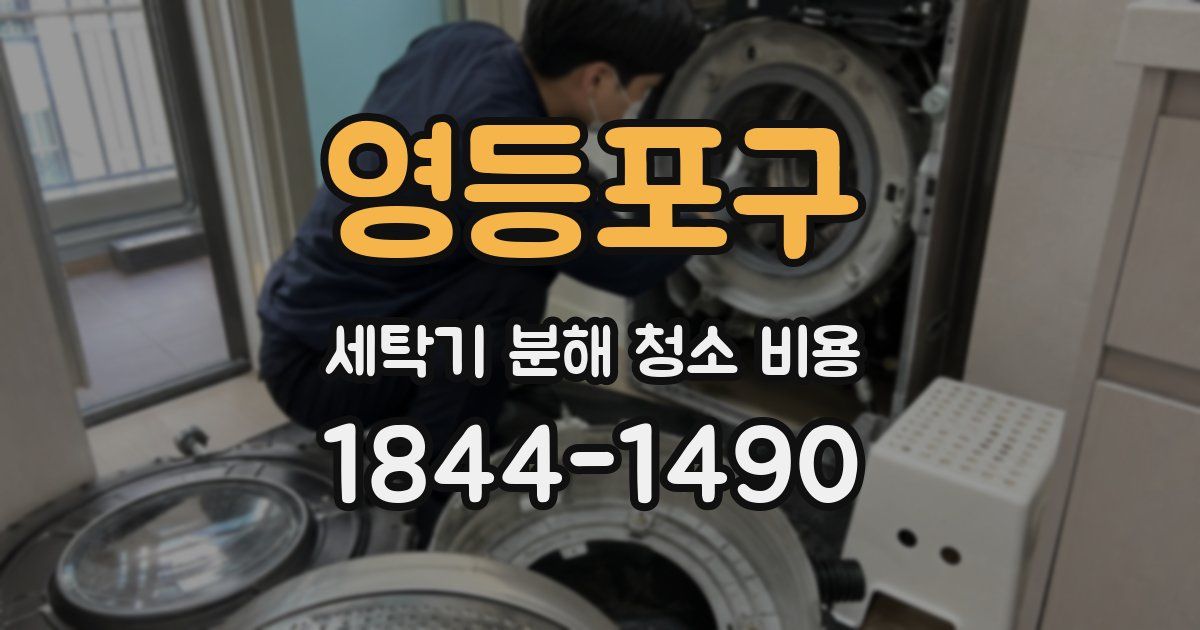 영등포구 세탁기 분해 청소 비용