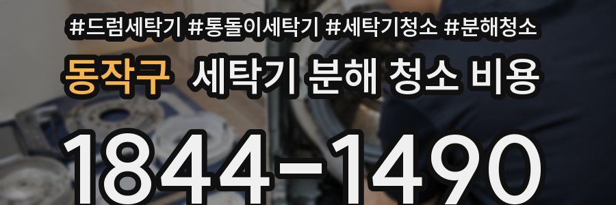 동작구 세탁기 분해 청소 비용
