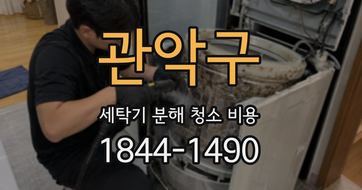 관악구 세탁기 분해 청소 비용