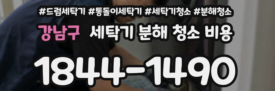 강남구 세탁기 분해 청소 비용