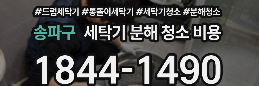 송파구 세탁기 분해 청소 비용