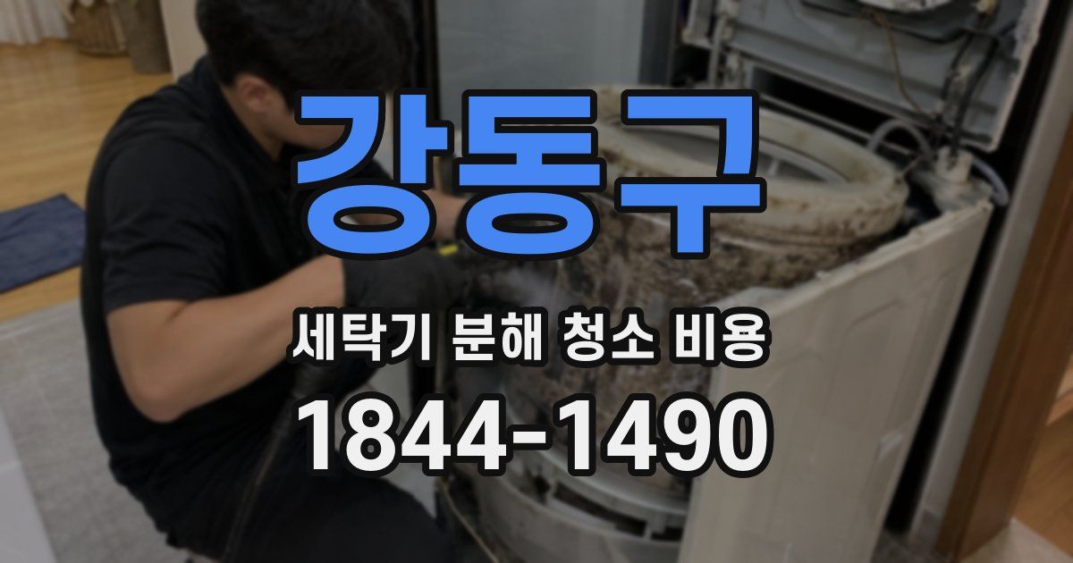 강동구 세탁기 분해 청소 비용