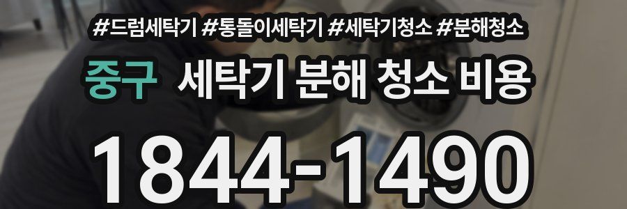 중구 세탁기 분해 청소 비용
