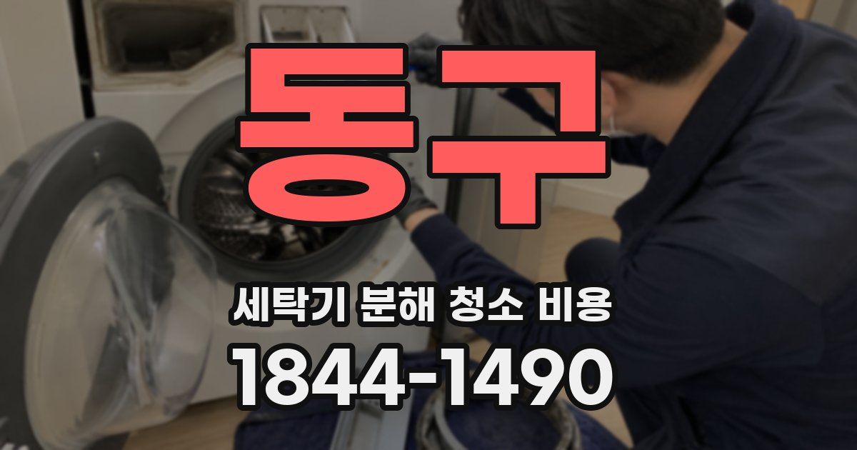 동구 세탁기 분해 청소 비용