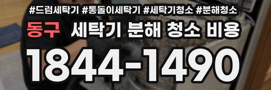 동구 세탁기 분해 청소 비용