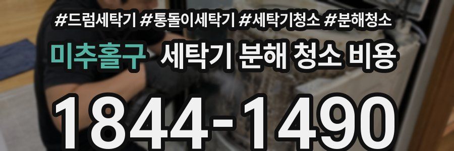미추홀구 세탁기 분해 청소 비용
