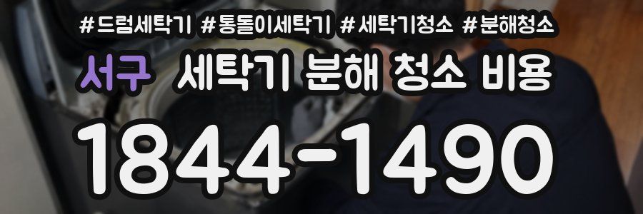 서구 세탁기 분해 청소 비용