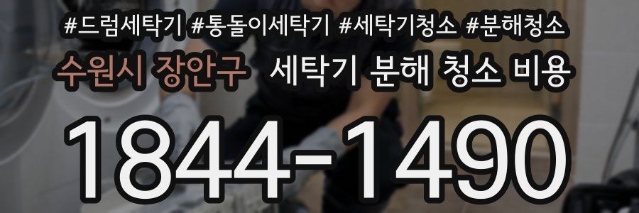 수원시 장안구 세탁기 분해 청소 비용