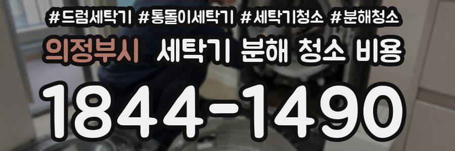 의정부시 세탁기 분해 청소 비용