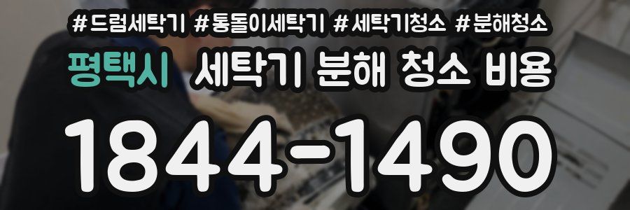 평택시 세탁기 분해 청소 비용