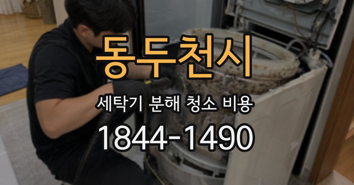 동두천시 세탁기 분해 청소 비용