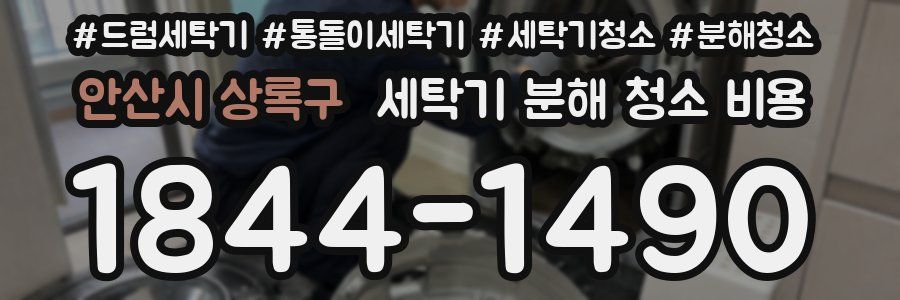 안산시 상록구 세탁기 분해 청소 비용