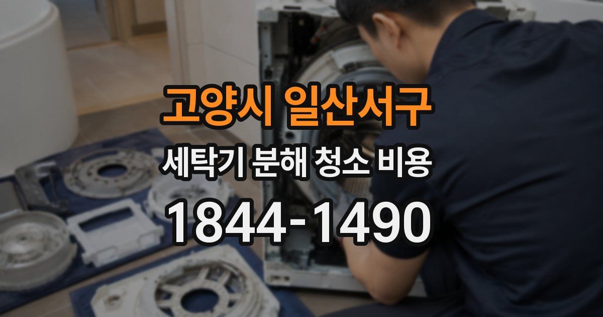 고양시 일산서구 세탁기 분해 청소 비용