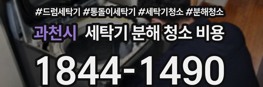 과천시 세탁기 분해 청소 비용