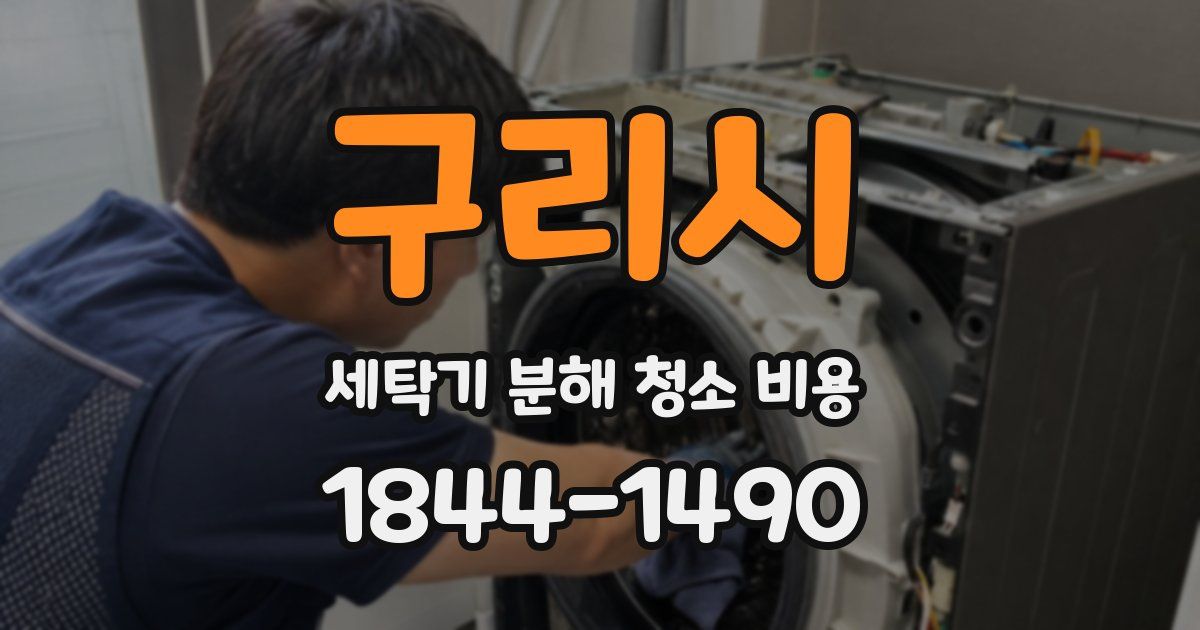 구리시 세탁기 분해 청소 비용