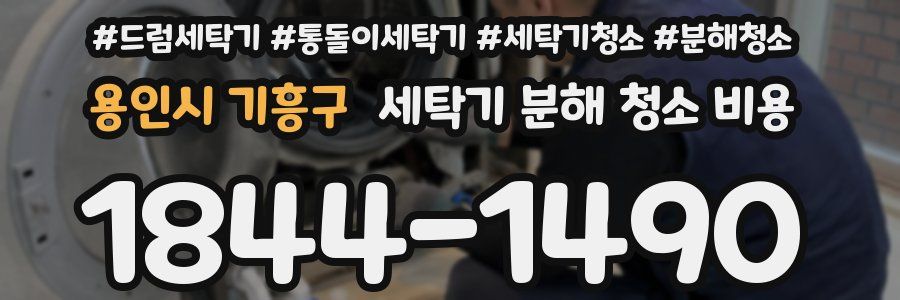 용인시 기흥구 세탁기 분해 청소 비용