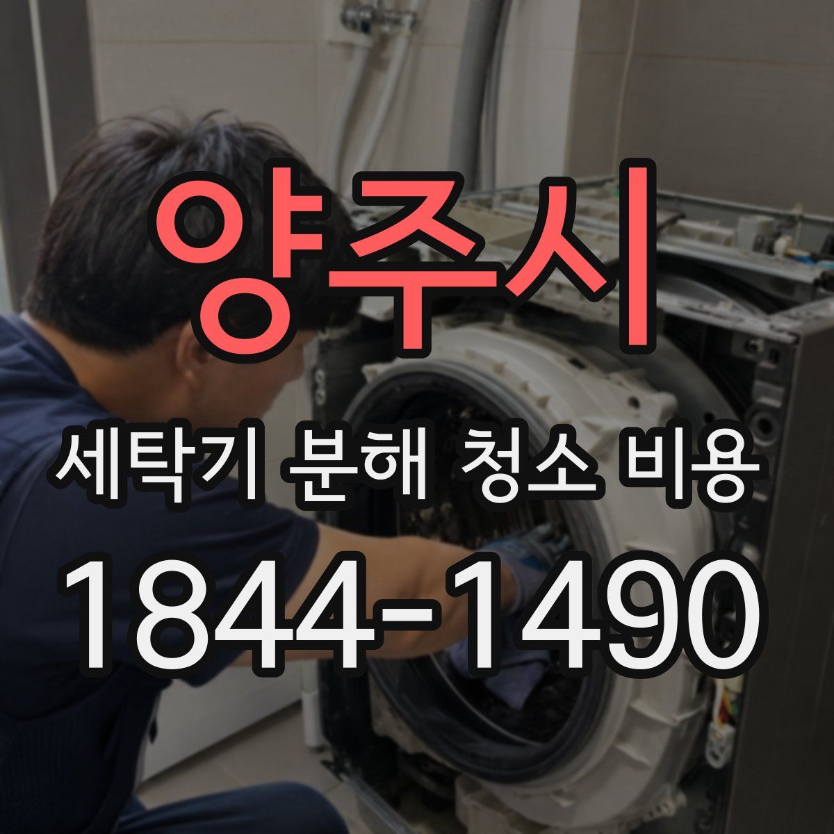 양주시 세탁기 분해 청소 비용