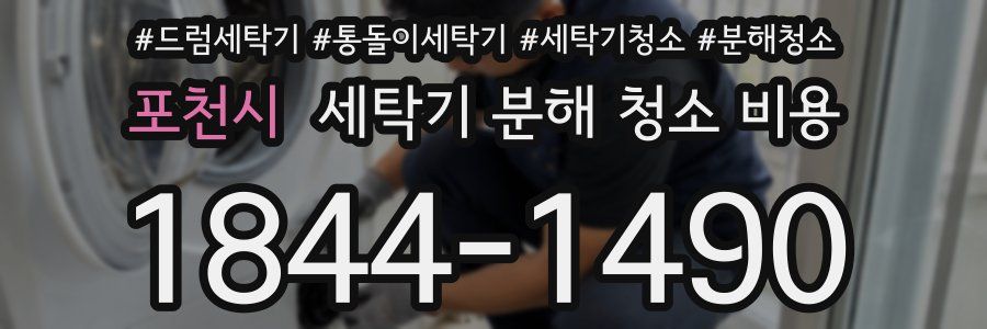 포천시 세탁기 분해 청소 비용