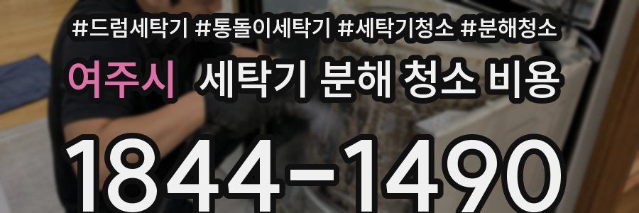 여주시 세탁기 분해 청소 비용