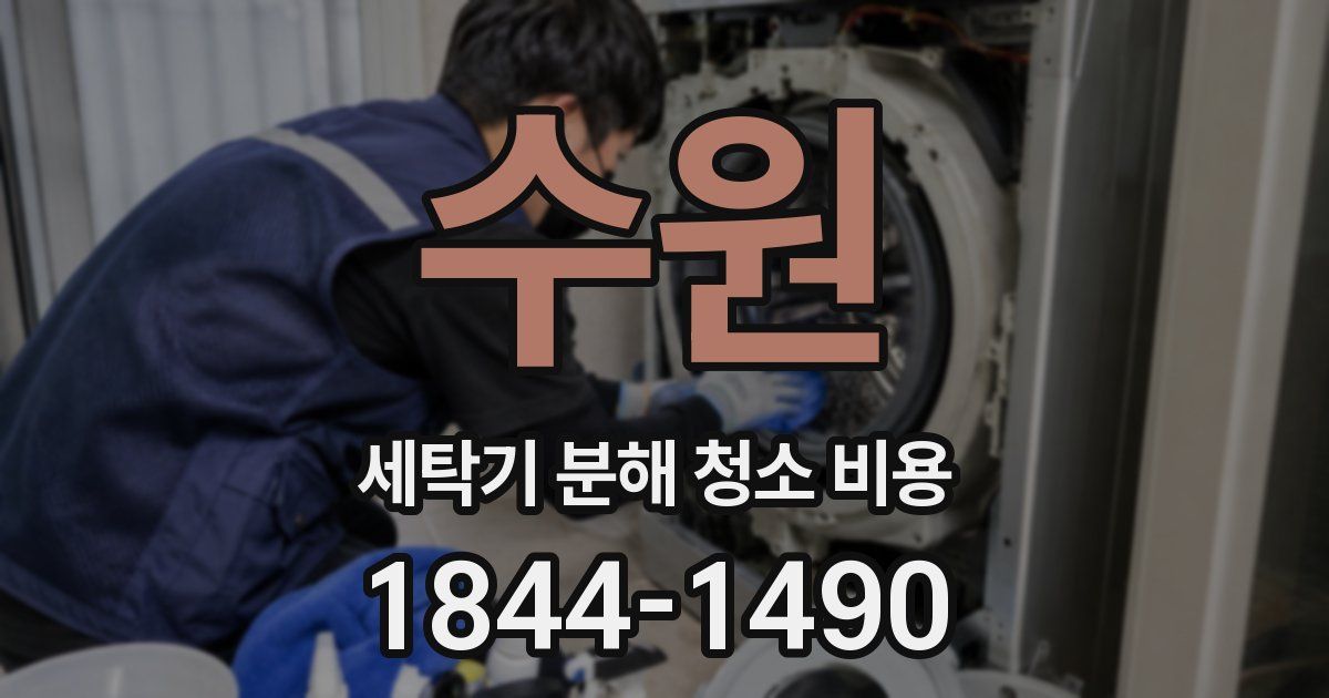 수원 세탁기 분해 청소 비용