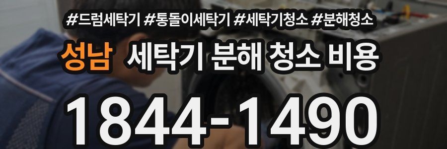 성남 세탁기 분해 청소 비용