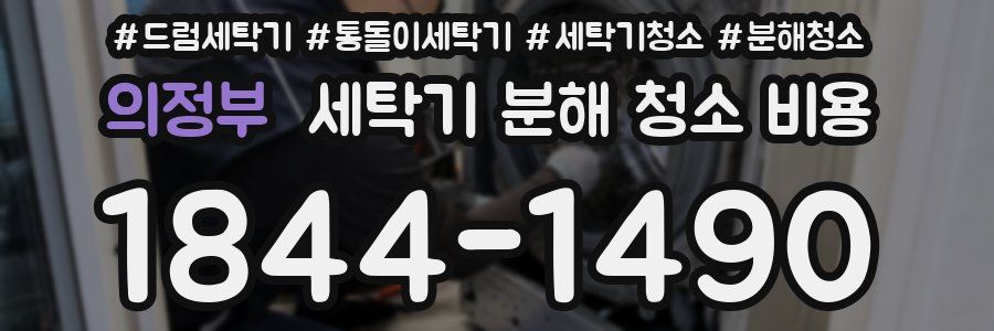 의정부 세탁기 분해 청소 비용