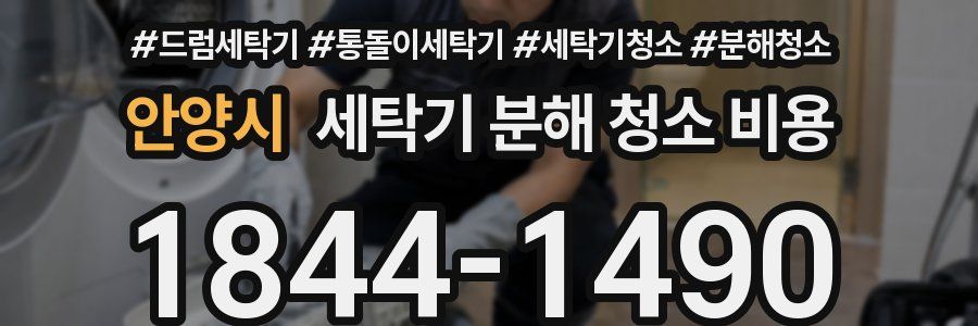 안양시 세탁기 분해 청소 비용
