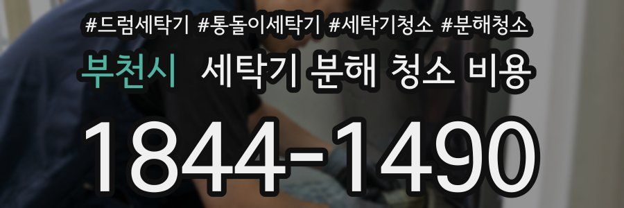 부천시 세탁기 분해 청소 비용