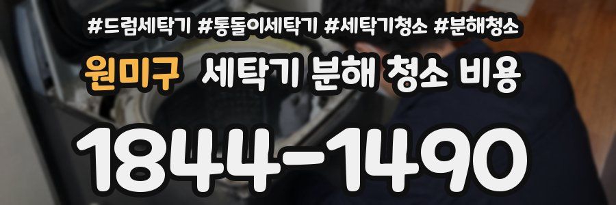 원미구 세탁기 분해 청소 비용