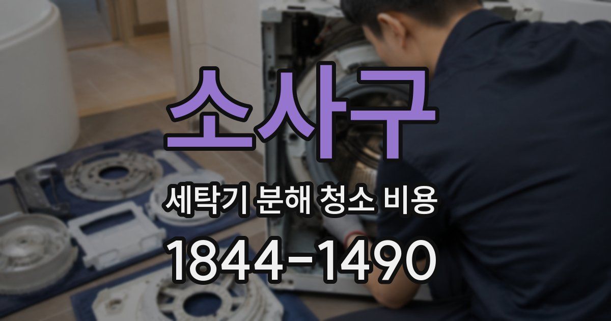 소사구 세탁기 분해 청소 비용