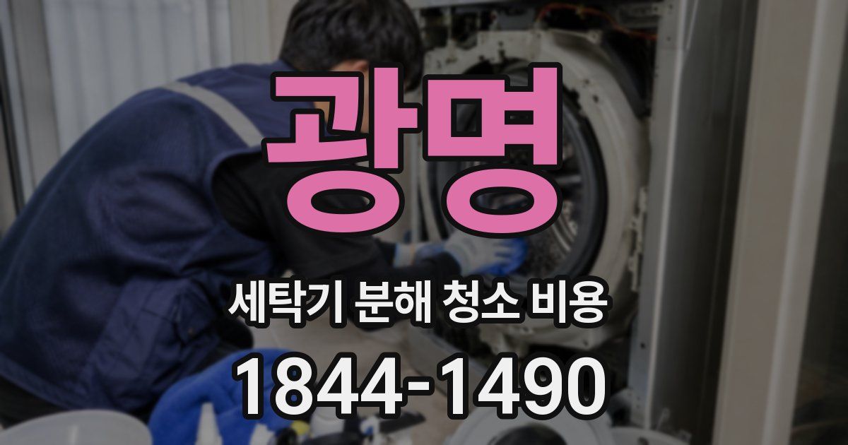 광명 세탁기 분해 청소 비용