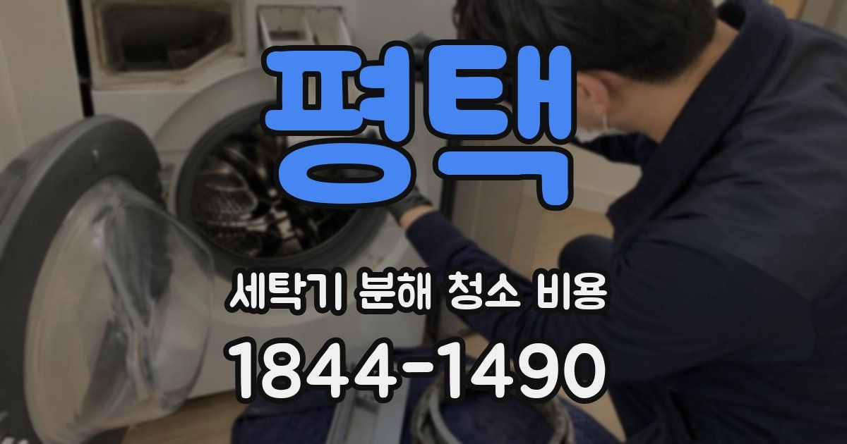 평택 세탁기 분해 청소 비용