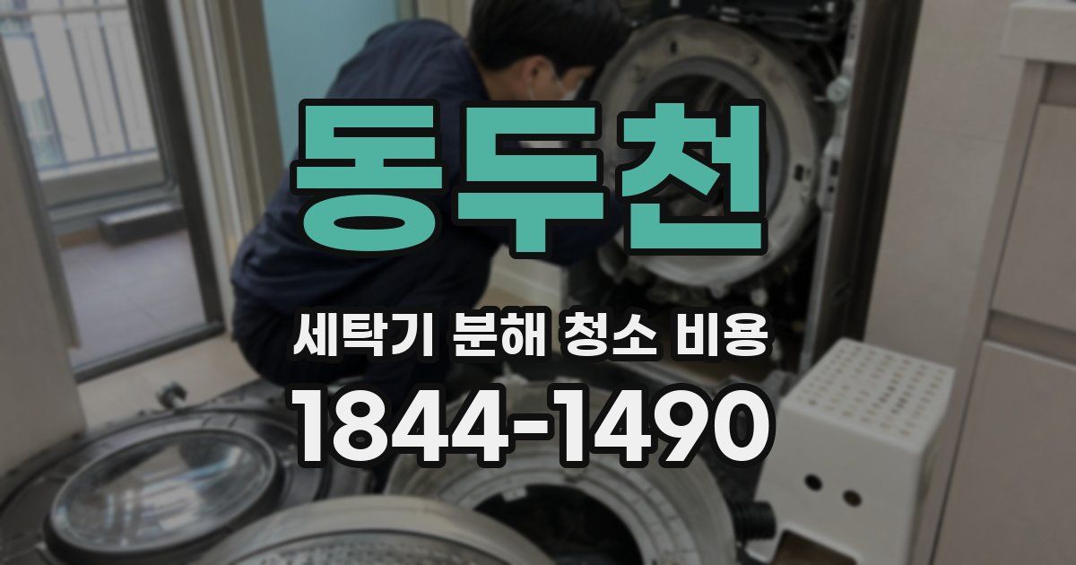 동두천 세탁기 분해 청소 비용