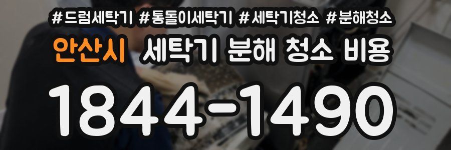 안산시 세탁기 분해 청소 비용