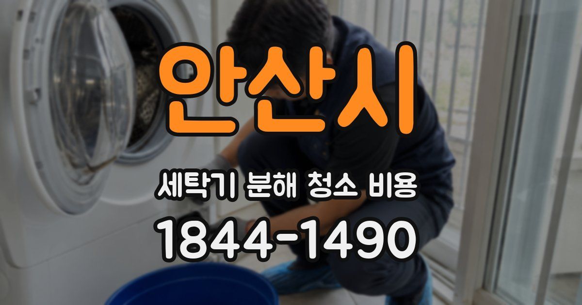 안산시 세탁기 분해 청소 비용