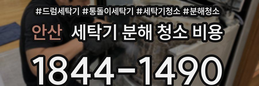 안산 세탁기 분해 청소 비용