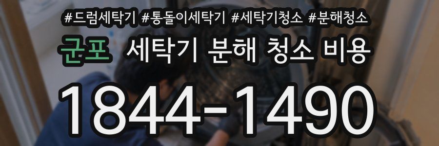 군포 세탁기 분해 청소 비용