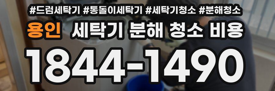 용인 세탁기 분해 청소 비용