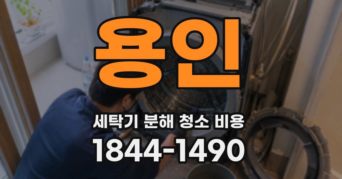 용인 세탁기 분해 청소 비용