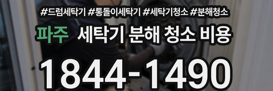 파주 세탁기 분해 청소 비용