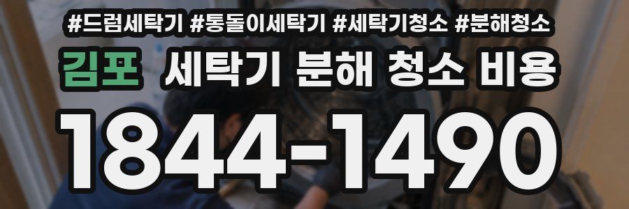 김포 세탁기 분해 청소 비용