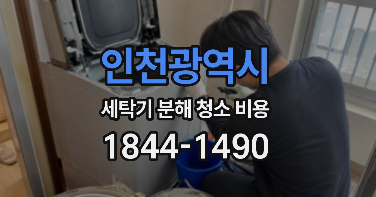 인천광역시 세탁기 분해 청소 비용