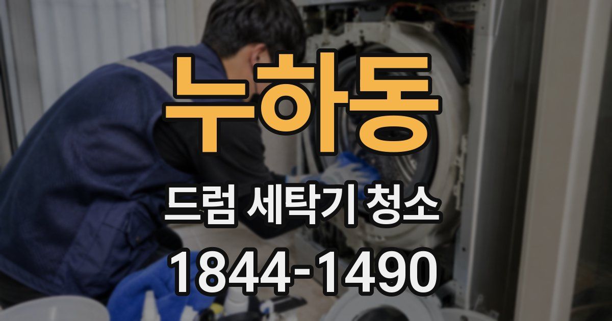 누하동 드럼 세탁기 청소