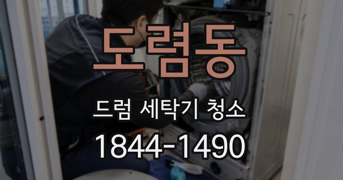 도렴동 드럼 세탁기 청소