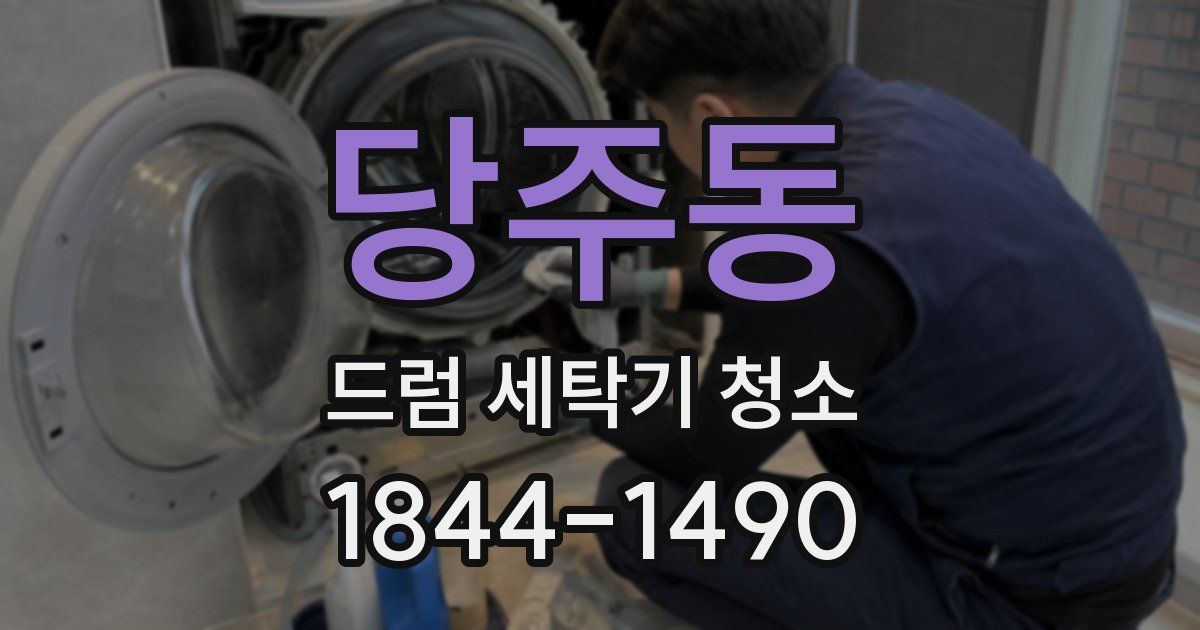 당주동 드럼 세탁기 청소