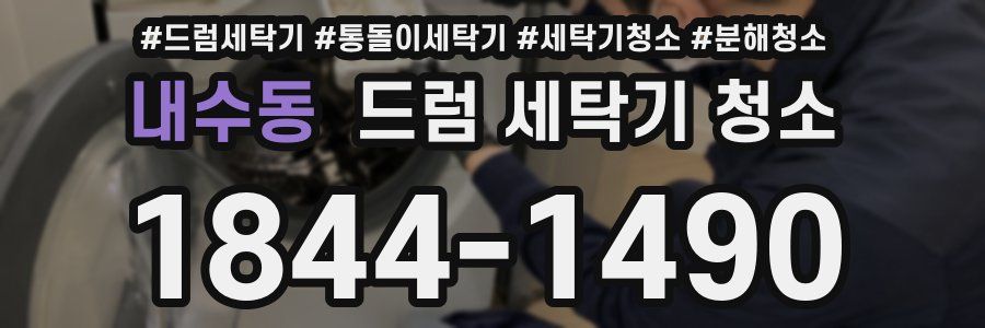 내수동 드럼 세탁기 청소